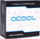 Adapter ftohës uji Alphacool Eiszapfen, 90°, G1/4 mashkull në G1/4 femër, i zi