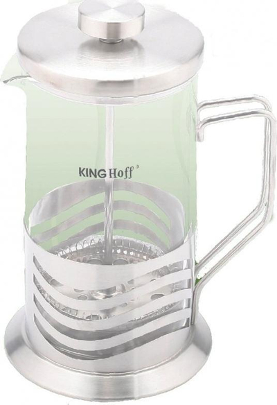 Përgatitës kafeje dhe çaji KingHoff KH-4833, me piston, 350ml, inox