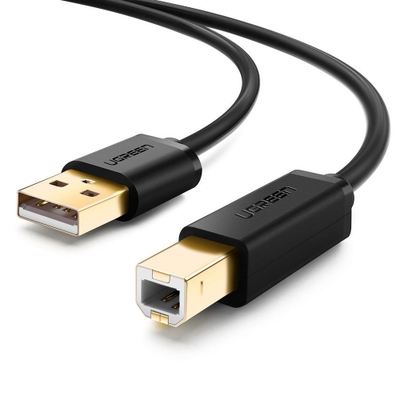 Kabllo USB Ugreen USB A në USB B, 3 metra, e zezë