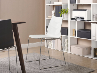 Set karrigesh për ngrënie HARTLEY, 4 copë, plastike, të bardha