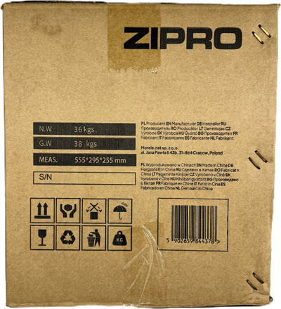Pesha dore të rregullueshme Zipro Round, 1 x 36kg