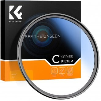 Filtër fotografik K&amp;F Concept UV MC C Series 49mm, xham optik japonez, kornizë e hollë slim