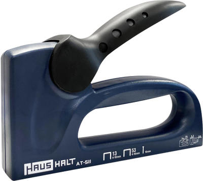 Kapëse kabllosh Staple Gun AT-511, për mur, metalike, gri