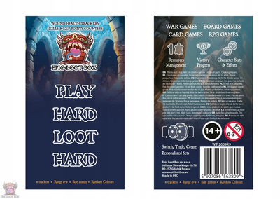 Aksesor loje tavoline Epic Loot Box Tracker, sete 9 copë, diametër 20 mm, me magnet
