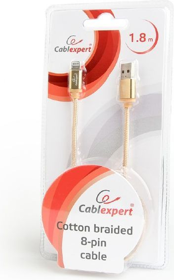 Kabllo USB 2.0 Lightning Cablexpert CCB-MUSB2B-AMLM-6-G, 1.8m, e artë