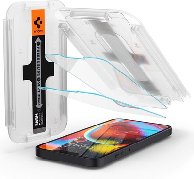 Xham mbrojtës Spigen tR EZ Fit për Apple iPhone 13 mini, 2 copa, me kornizë transparente