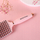 Furkë flokësh Ovia Hair Brush, qime natyrale, roze