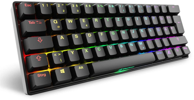 Механичка тастатура Sharkoon SKILLER SGK50 S4 Gen2, 60%, Gateron Yellow, црна
