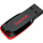 USB SanDisk Cruzer Blade, 16GB, USB 2.0, e zezë me të kuqe