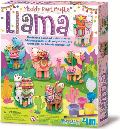 Set kreativ 4M Gypsum Casts Llama, derdhje gipsi, për fëmijë 5+