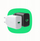 Karikues USB Green Cell PowerSource Solo30, 30W, i bardhë