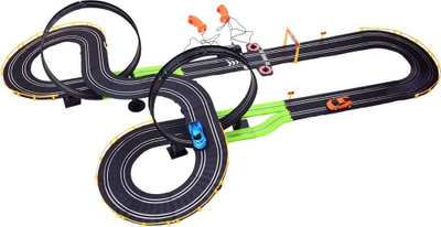 Set pistë garash Jokomisiada Track Racing RC0546, 2 makina, me telekomandë, shumëngjyrësh