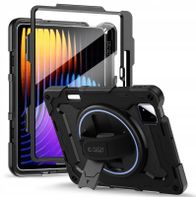 Mbulesë tablet Tech-Protect Solid për Xiaomi Pad 7 7 Pro 8 8 Pro 11.2", me xham të integruar, me dorezë dhe këmbë, e zezë