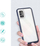 Mbulesë telefoni Hurtel Clear 3in1 për Samsung Galaxy A03s, xhel, kornizë blu, transparente