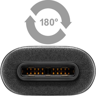 Kabllo USB Goobay 67976, USB 2.0 në USB C, 1m, gri