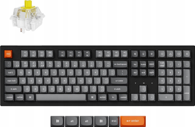 Tastierë mekanike Keychron K10 Max QMK, wireless, full size, gri