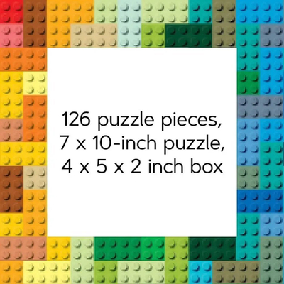 Puzzle LEGO Mystery Minifigure Mini, 126 copa, edicioni blu