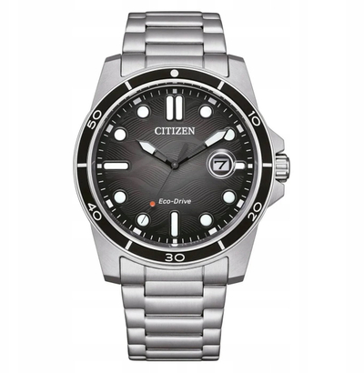 Orë dore Citizen Sporty Marine AW1816-89E, Eco-Drive, çelik inox, argjendtë
