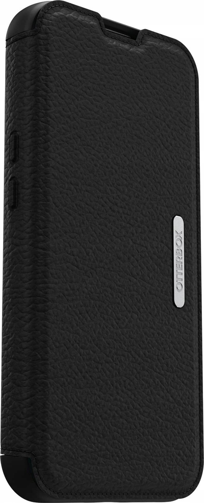 Futrollë folio OtterBox Strada për iPhone 13, lëkurë, e zezë