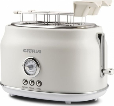 Toster G3Ferrari G10134, 815W, 2 vende, inox i bardhë