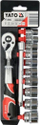 Set çelësa me racë Yato YT-38683, koka hexagonale, metalik