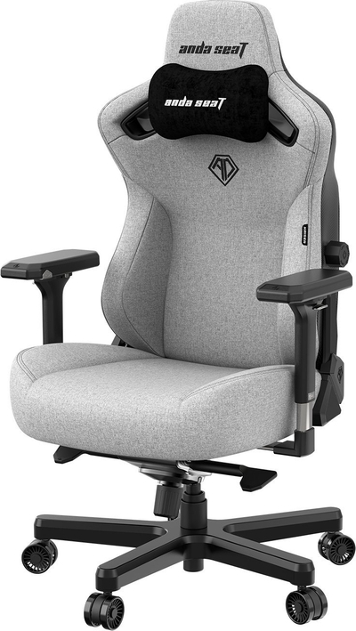 Karrige lojrash AndaSeat Kaiser 3 Pro XL, mbështetje mesi, krahë 5D, e zezë