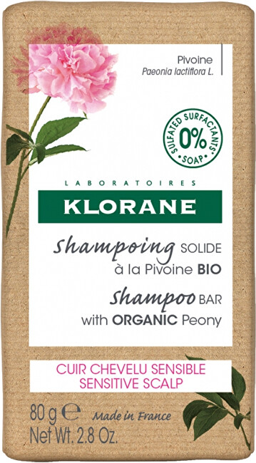 Shampo e Fortë për Lëkurë të Ndjeshme – Peony (Shampoo Bar), 80 g