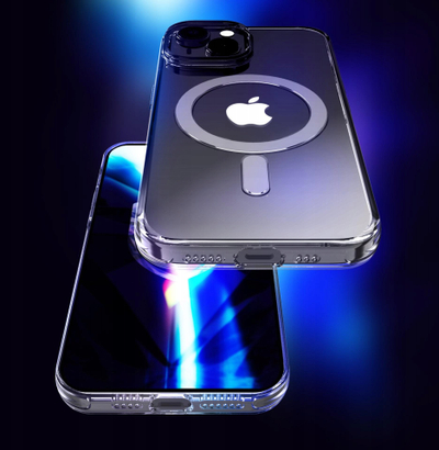 Kapak telefoni 3MK EverClear MagCase për iPhone 15, transparent, i përshtatshëm për MagSafe
