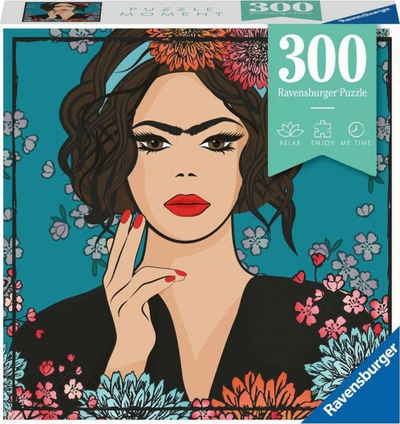 Puzzle Ravensburger Puzzle Moment Frida, 300 copa, me lule, me shumë ngjyra