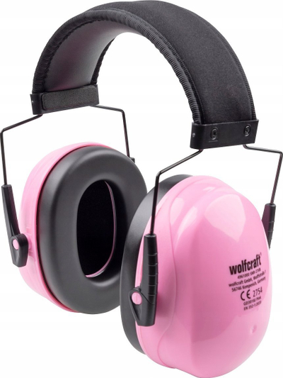 Mbrojtëse dëgjimi për kalamaj Wolfcraft 4961000, 27 dB, rozë