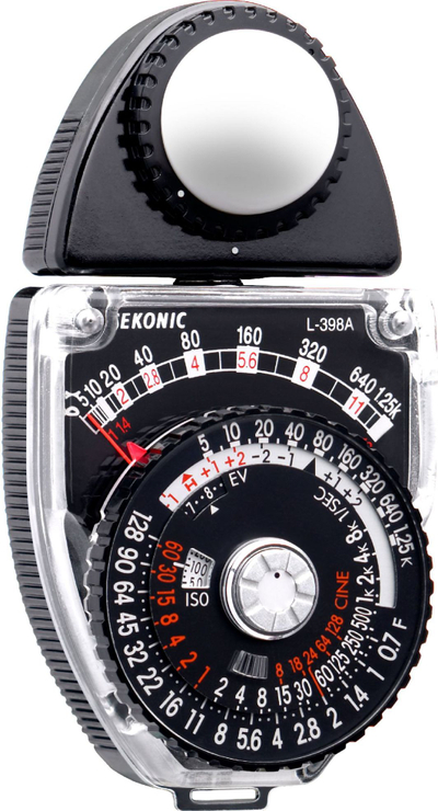 Ekspozimetër Sekonic L-398A Studio Deluxe III, analog, për foto dhe video, i zi