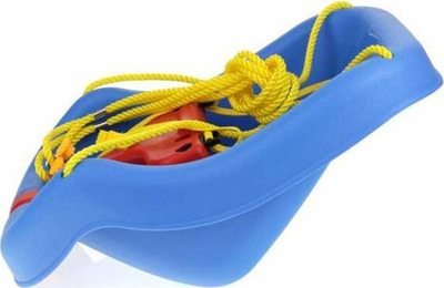 Luhatëse për kalamaj Woopie Swing Set, me rripa sigurie, plastike, blu
