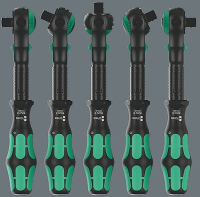 Çelës me krrehër Wera Zyklop Speed 8000 B Black Edition, 3/8", i zi