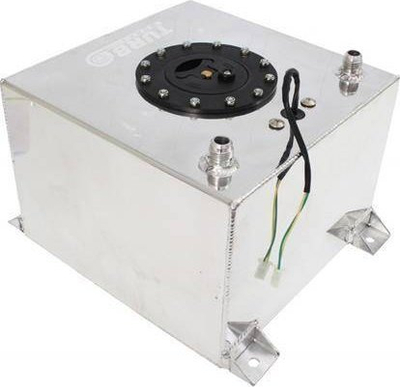 Rezervuar karburanti TurboWorks, 10L, me sensor niveli, argjendtë