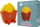 Dritë nate Marys French Fries Lamp, LED, dekorative, e kuqe