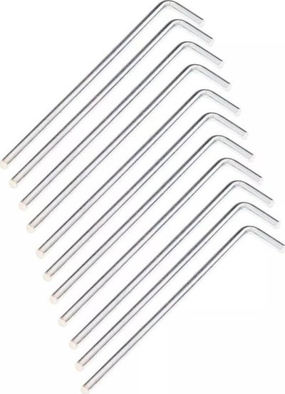 Kunja tende Hi-Tec Pinpeg 92800490165, çelik, 18 cm, 10 copë, ngjyrë argjendtë