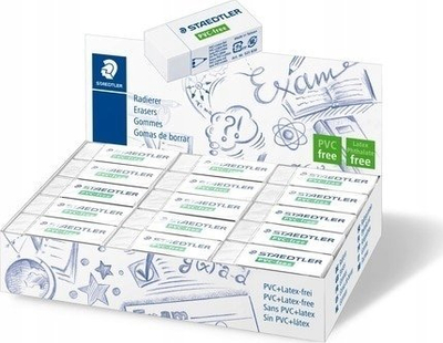 Гума Staedtler 525 B30, за молив, бела