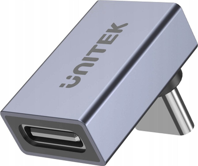 Adapter USB-C Unitek USB4, kënd 90°, 240W PD, 40 Gbps, 8K UHD