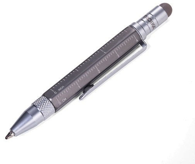 Stilolaps multitool Troika Construction Liliput PIP25/TI, vizore cm/inch, stilus, kaçavidë, i artë