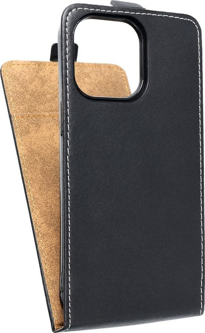 Këllëf telefoni Puro Slim Flexi për iPhone 14 Pro Max, flip, lëkurë ekologjike, i zi