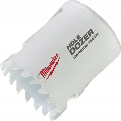 Sharrë rrethore Milwaukee Hole Dozer, 1-5/8", dhëmbë karbidi, e bardhë