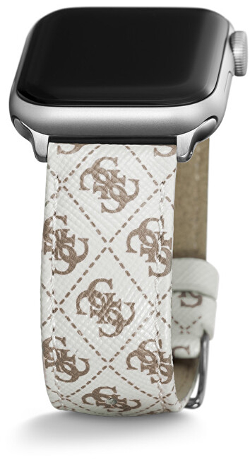 Rrip dore Guess për goca, për Apple Watch (38–41 mm), i bardhë