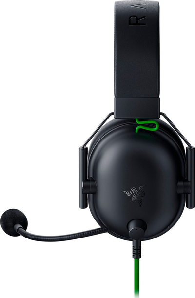 Гејминг слушалки Razer Blackshark V2 X, со кабел, за PlayStation, црни