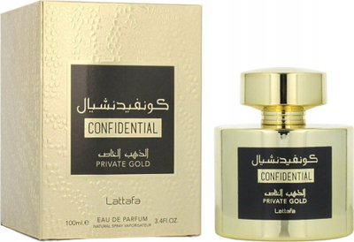 Parfum Lattafa Confidential Private Gold, unisex, 100ml