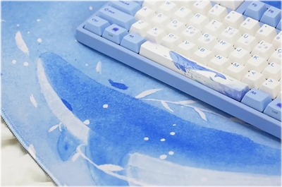 Mousepad tavoline Varmilo Sea Melody, ekstra i madh, me skaje të qepura, blu