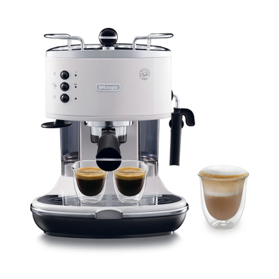 Aparat espresso DeLonghi Icona Vintage ECO 311.W, 15 bar, 1.4L, i bardhë