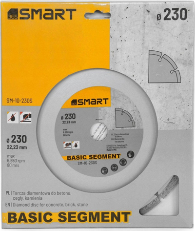 Disk diamanti SMART365 Segment, për beton dhe tulla, 230mm
