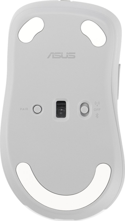 Maus pa tela Asus MD102, 2.4 GHz, Bluetooth, i bardhë