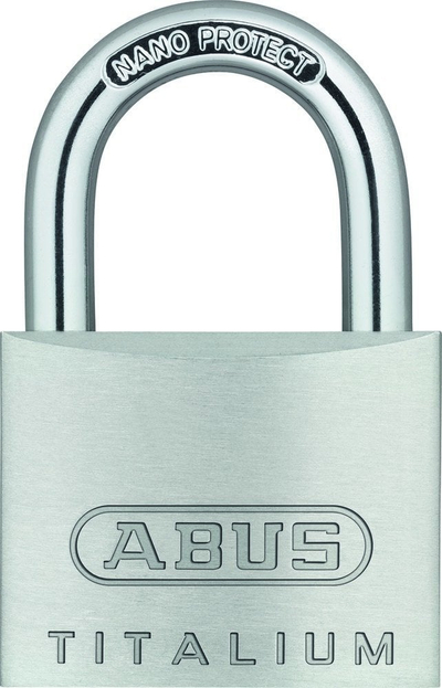 Dry sigurie Abus Titalium 64TI 40, 40mm, trup alumini, argjend