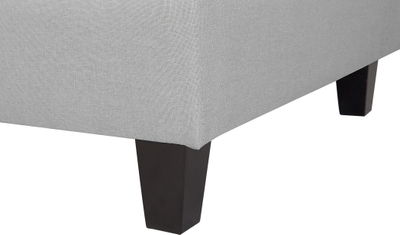 Element divani Beliani Fevik, një vend, material stof, gri e çelët